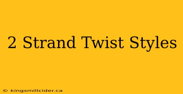 2 Strand Twist Styles