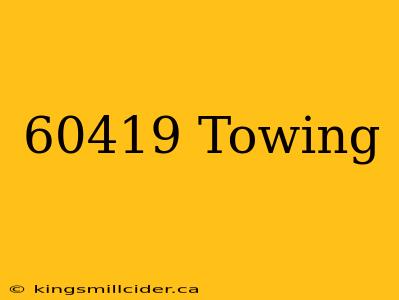 60419 Towing