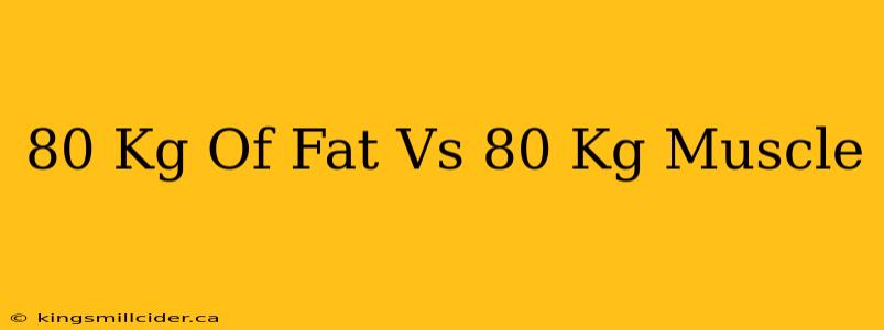 80 Kg Of Fat Vs 80 Kg Muscle