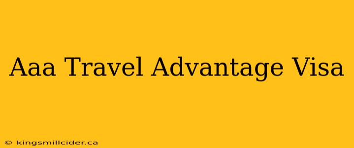 Aaa Travel Advantage Visa