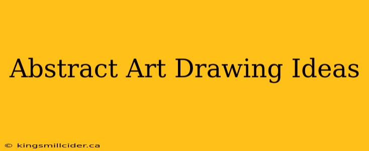 Abstract Art Drawing Ideas