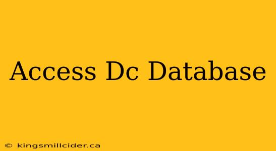 Access Dc Database