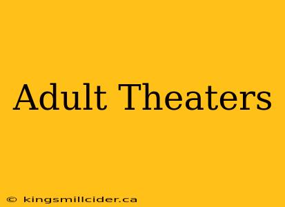 Adult Theaters