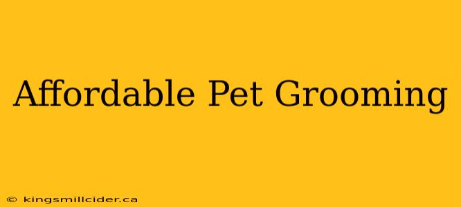 Affordable Pet Grooming