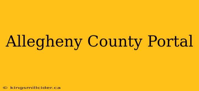 Allegheny County Portal