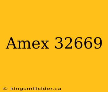 Amex 32669