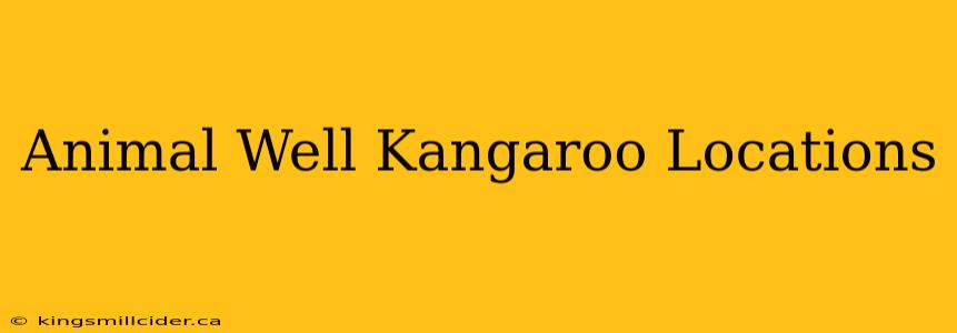 Animal Well Kangaroo Locations