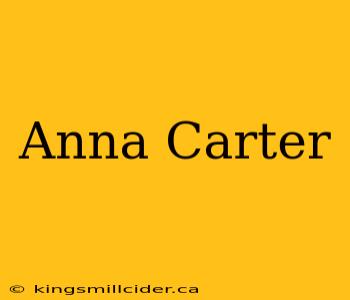 Anna Carter