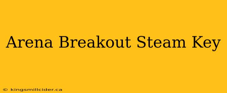 Arena Breakout Steam Key