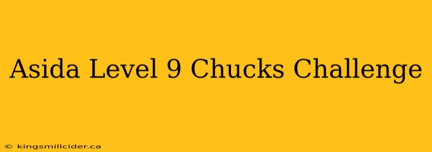 Asida Level 9 Chucks Challenge