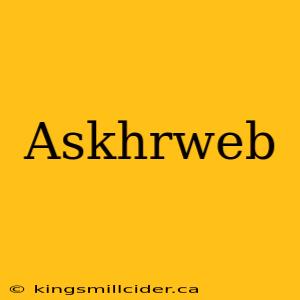 Askhrweb