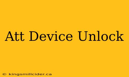 Att Device Unlock