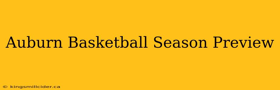 Auburn Basketball Season Preview