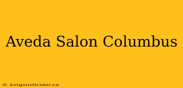 Aveda Salon Columbus