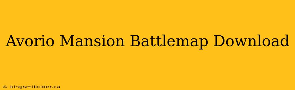 Avorio Mansion Battlemap Download