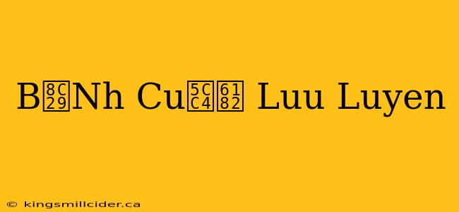 B谩Nh Cu峄憂 Luu Luyen