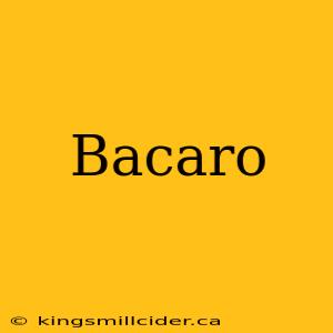 Bacaro