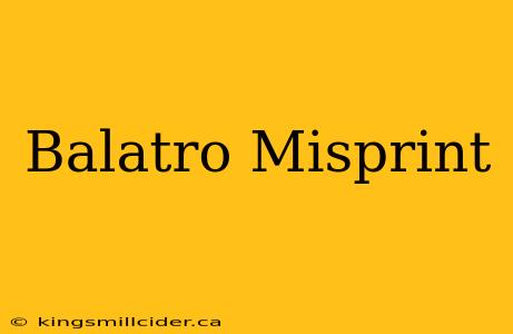 Balatro Misprint