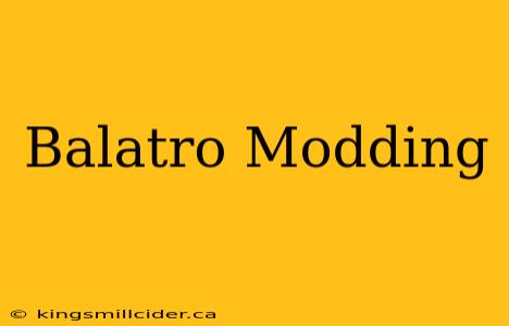 Balatro Modding