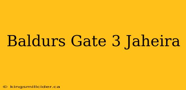 Baldurs Gate 3 Jaheira