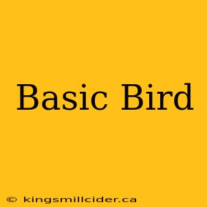 Basic Bird