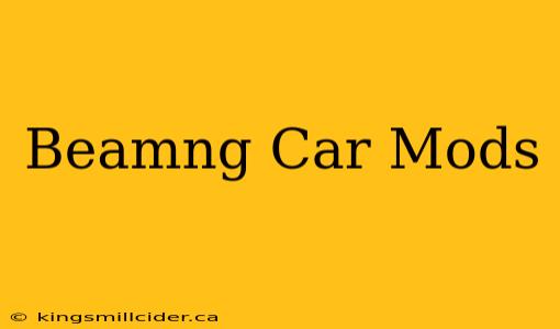 Beamng Car Mods