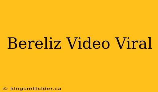 Bereliz Video Viral