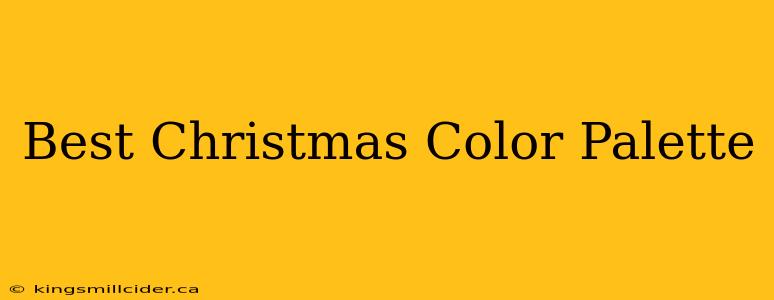 Best Christmas Color Palette