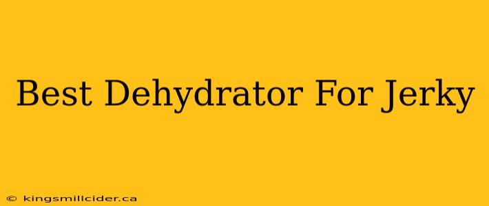 Best Dehydrator For Jerky