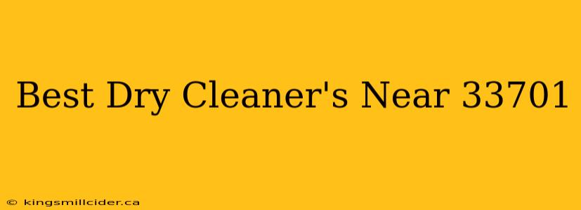 Best Dry Cleaner's Near 33701