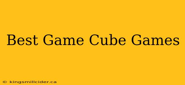 Best Game Cube Games