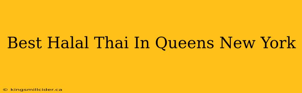 Best Halal Thai In Queens New York