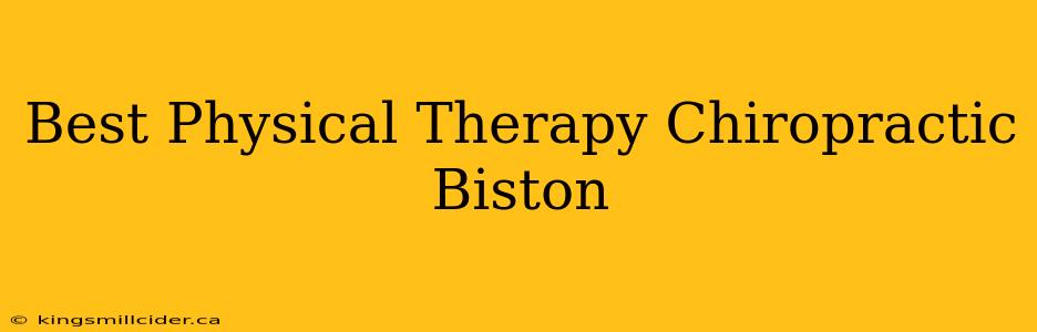 Best Physical Therapy Chiropractic Biston