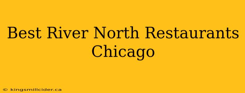 Best River North Restaurants Chicago