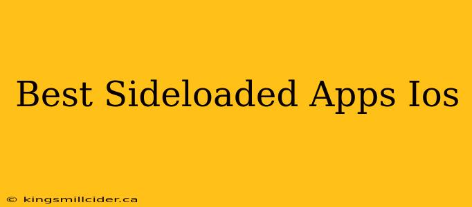 Best Sideloaded Apps Ios