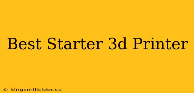 Best Starter 3d Printer