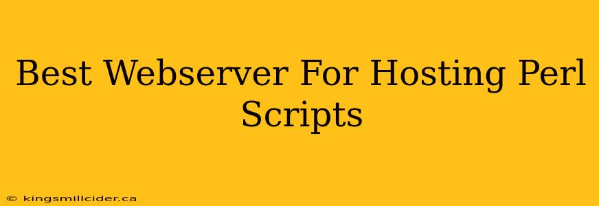 Best Webserver For Hosting Perl Scripts