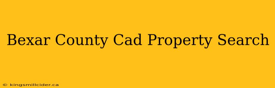 Bexar County Cad Property Search