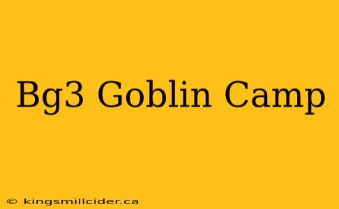 Bg3 Goblin Camp