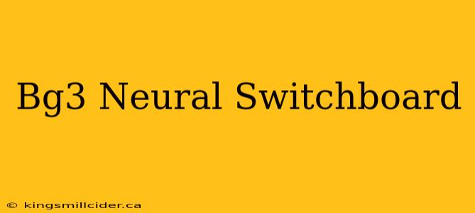 Bg3 Neural Switchboard