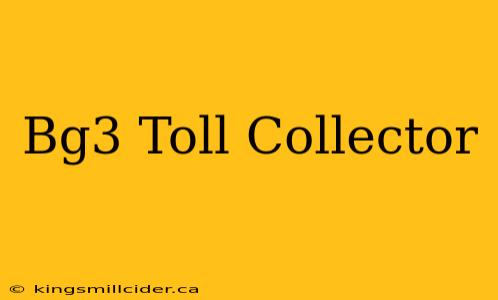 Bg3 Toll Collector