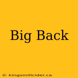 Big Back