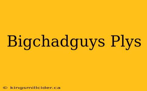 Bigchadguys Plys