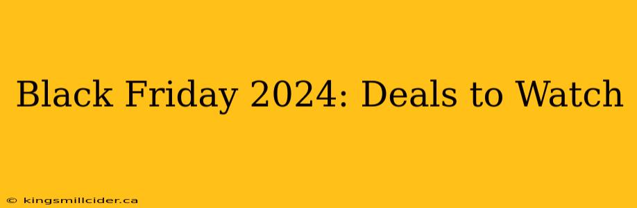 Black Friday 2024: Deals to Watch