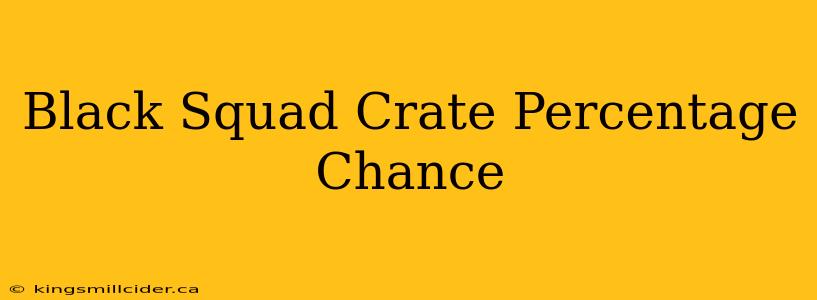 Black Squad Crate Percentage Chance