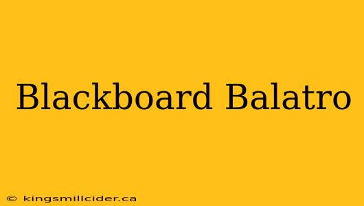 Blackboard Balatro