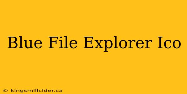 Blue File Explorer Ico