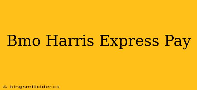 Bmo Harris Express Pay