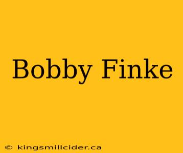 Bobby Finke