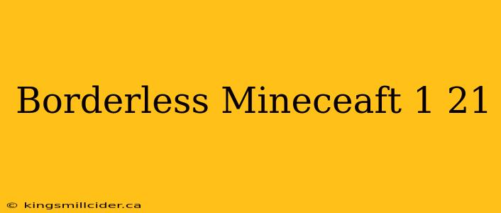 Borderless Mineceaft 1 21